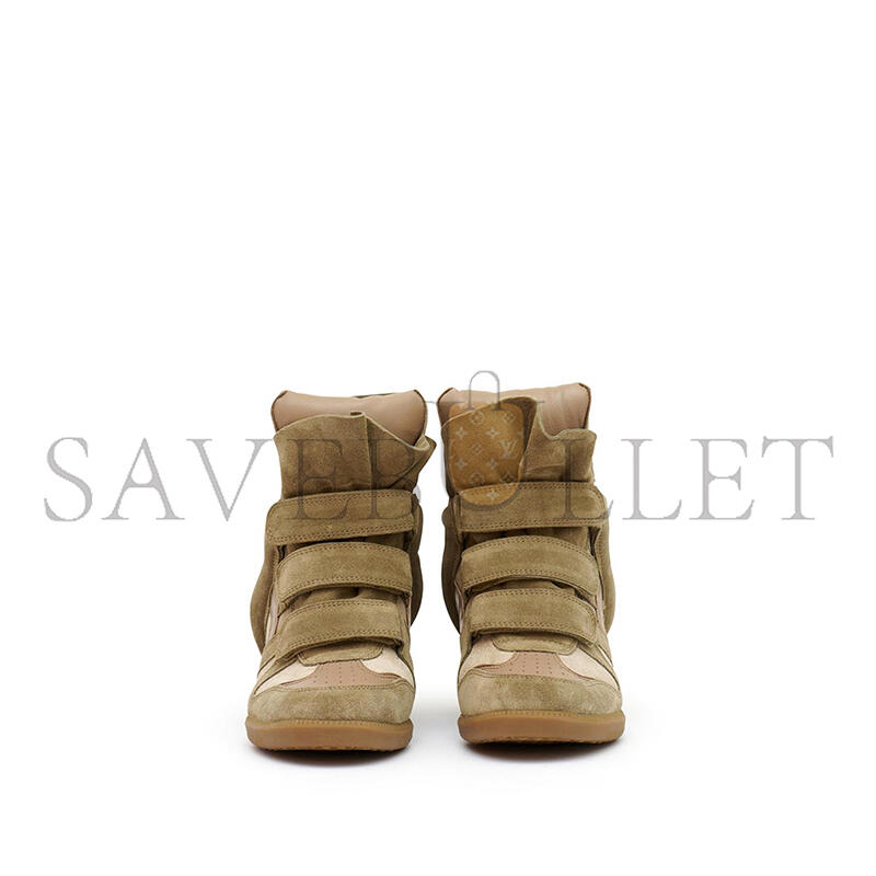 isabel M*rant bekett leather wedge sneakers bk0010faa1e19s50ta